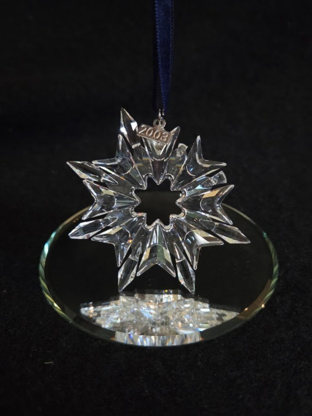 Swarovski 2003 Annual Edition Snowflake Ornament Crystal - DAMAGED / AS-IS